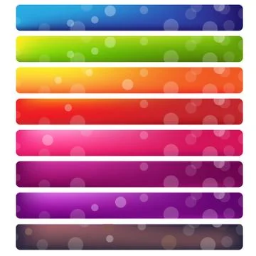 Web site banner set Stock Illustration