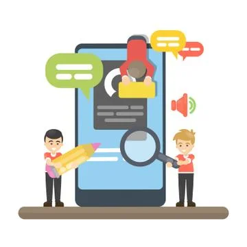 Web site building. Stockillustratie