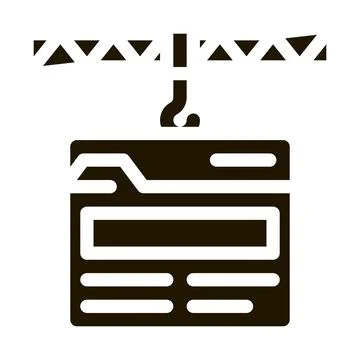 Web site construction icon Vector Glyph Illustration イラスト素材