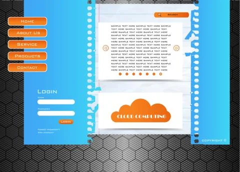 Web site design Stock Illustration