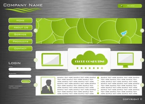 Web site design Stock Illustration