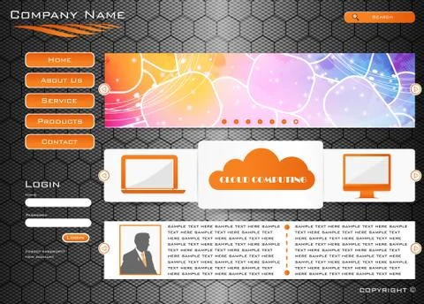 Web site design Stock-Illustration