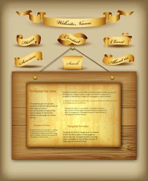 Web site design template . Vector Illustrazione stock