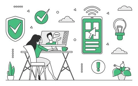 Web site designer Stock-Illustration