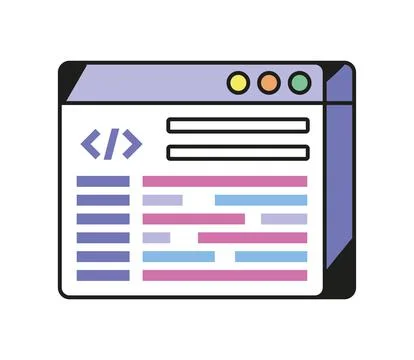 Web site development Stock Illustration