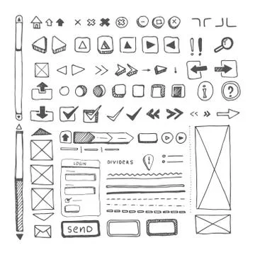 Web site ellements Stock Illustration