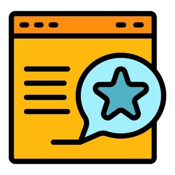 Web site export icon color outline vector Stock Illustration