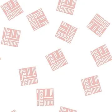 Web site faq glyph vector seamless pattern Illustrazione stock