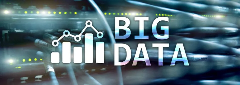Web site header. Big data analysing server. Internet and technology. Big d... Stock-Fotos