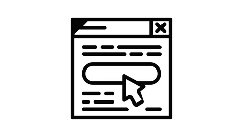 Web site icon animation 스톡 동영상 153080164