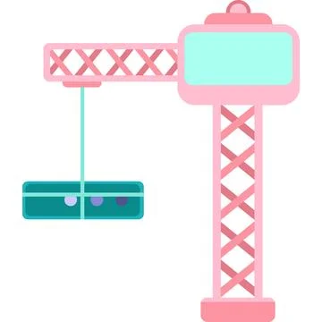 Web site interface development icon vector crane Illustrazione stock