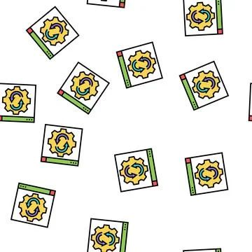 Web site optimize vector seamless pattern Stockillustratie