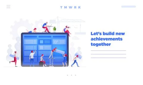 Web site page design template. Stock Illustration