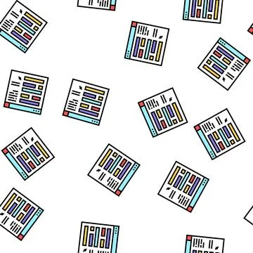 Web site planning vector seamless pattern Stock Illustration