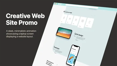 Web Site Promo After Effects stock