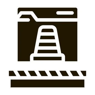 Web site repair icon Vector Glyph Illustration 스톡 일러스트