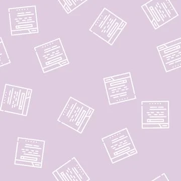 Web site search line vector seamless pattern Illustrazione stock