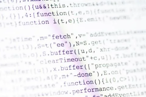 Web site software code Stock Photos