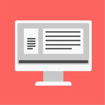 Web site source codes on computer monitor. Illustration