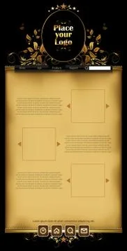 Web site template Illustrazione stock