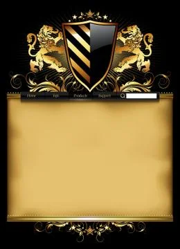 Web site template Stock Illustration