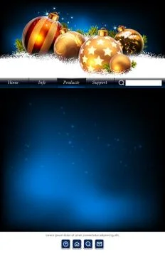 Web site template Stock Illustration