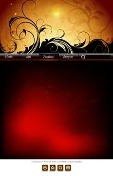 Web site template Stock-Illustration