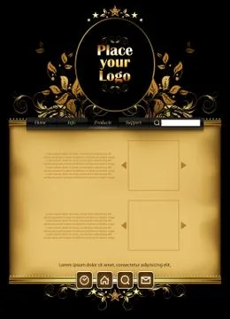 Web site template Stock Illustration