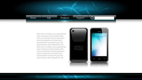 Web site template Stock Illustration