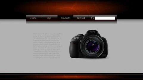Web site template Illustrazione stock