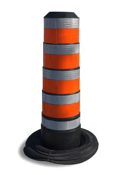 Web site under construction 404 error orange traffic cone isolated on white b Foto stock