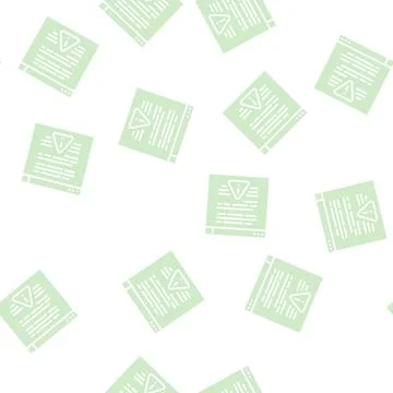 Web site with virus glyph seamless pattern Stock Illustration