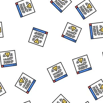 Web site with virus vector seamless pattern イラスト素材