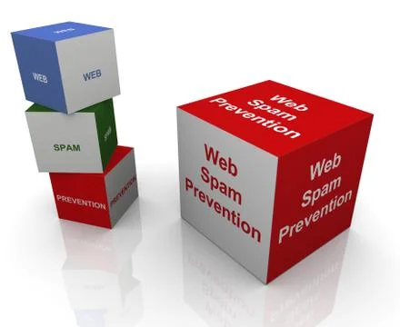 Web spam prevention Stock Illustration