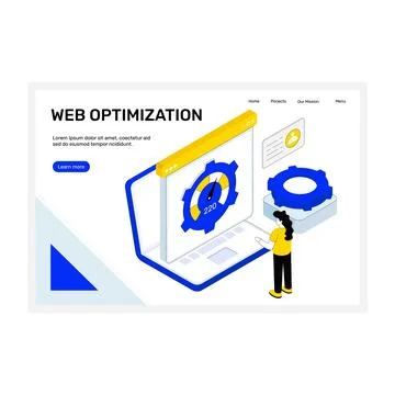 Web Speed Optimization 스톡 일러스트