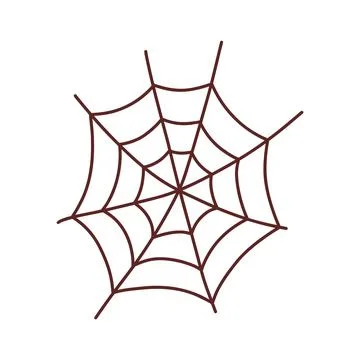 Web spider cobweb. Halloween element. Trick or treat concept. Vector Stock Illustration