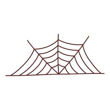 Web spider cobweb. Halloween element. Trick or treat concept. Vector Stock Illustration