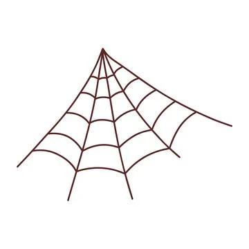 Web spider cobweb. Halloween element. Trick or treat concept. Vector illustra Stock Illustration