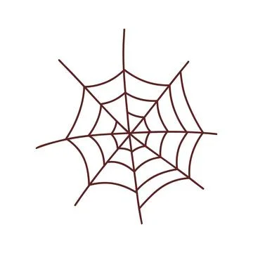 Web spider cobweb. Halloween element. Trick or treat concept. Vector illustra Stock Illustration