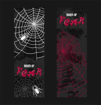 Web spider pattern vector spidery halloween background spiderweb cobweb horror Stock Illustration