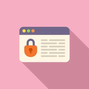 Web SSL certificate icon flat vector. Safe data Ilustración de archivo