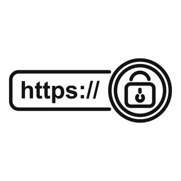 Web SSL certificate icon outline vector. Secure data Stock Illustration