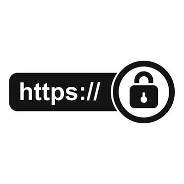 Web SSL certificate icon simple vector. Secure data 库存插图