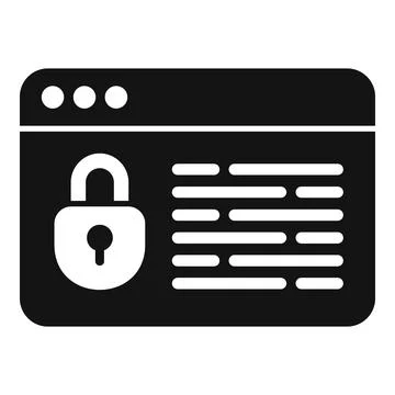 Web SSL certificate icon simple vector. Safe data Stock Illustration
