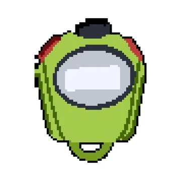 Web stopwatch pixel art vector illustration Illustrazione stock