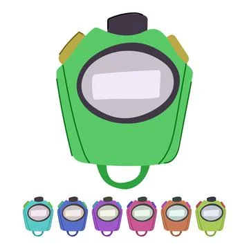 Web stopwatch vector cartoon graphic Illustrazione stock