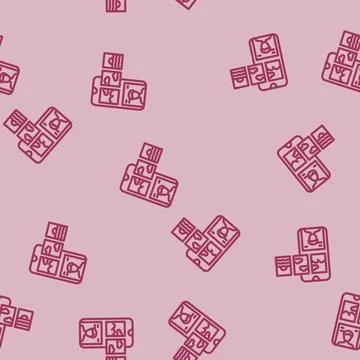 Web stories seo line vector seamless pattern 스톡 일러스트