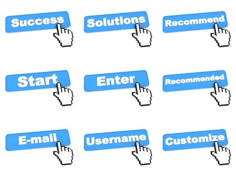 Web Submit Button Stock Illustration