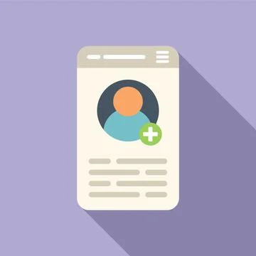 Web subscribe icon flat vector. Email newsletter Stockillustratie