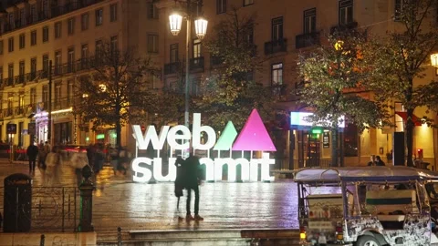 Web summit conference. High tech business event. Modern technology convention. Stock Footage 273014611